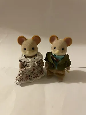 Sylvanian Families Maces Mouse Grandparent Figures - Ashley And Laura Maces GC • $36.99