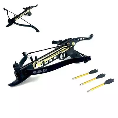 NEW 80 LB ARCHERY HUNTING Gun SELF COCKING PISTOL CROSSBOW W/ 3 ARROWS BOLTS • $48.50