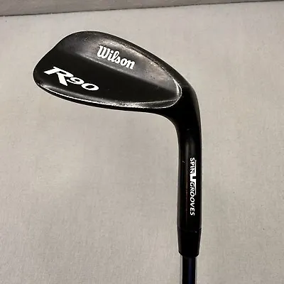 Wilson R90 56* Sand Wedge RH Right Handed Gunmetal Black Spin Grooves TT Stiff • $35