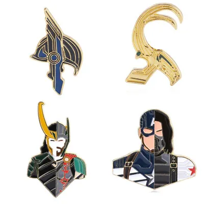 Avengers THOR Loki Brooch Metal Pin Loptr Chest Pin Enamel Badge Costume Gift • £4.67