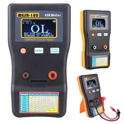 MESR-100 ESR Capacitance Ohm Meter Pro Measuring Capacitance Circuit Tester Z5L8 • $50.72