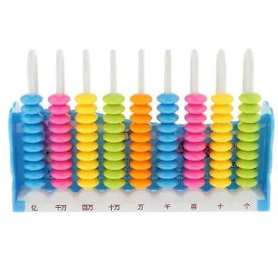 Colorful Counting Frame Math Numbers Counting Beads Abacus Toy For • £6.80
