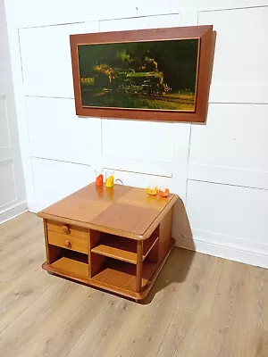 Retro Teak Nathan Coffee Table Vintage Sofa Table Mid Century Modern End Table • £165