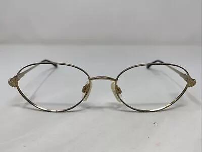 Marcolin Italy MOD. 7184 COL. 966 52-19-135 Gold Full Rim Eyeglasses Frame NO97 • $62