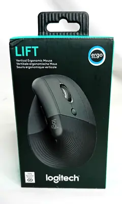 Logitech Lift  Wireless Vertical Ergonomic Mouse - Graphite 4000 DPI • £44.99