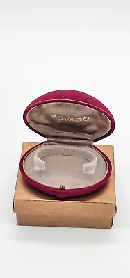 Vtg Movado Red Watch  Box And Outer Box With Velvet Lining/ Satin Back Empty • $49