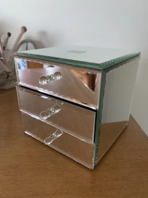 £24 • Buy Laura Ashley 3 Drawer Mirrored Jewellery Trinket Box New
