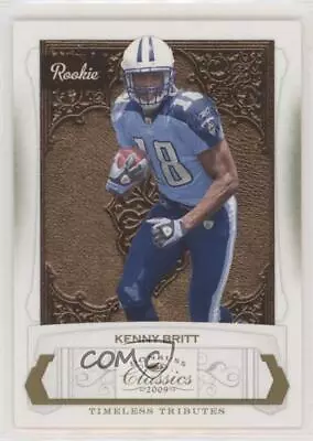 2009 Donruss Classics Timeless Tributes Gold /50 Kenny Britt #209 Rookie RC • $2.84