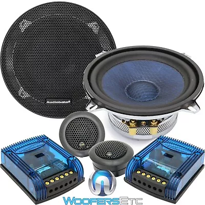 Audiobahn Abc525t 5.25  120w Rms Component Speakers Silk Tweeters Crossovers New • $59.99