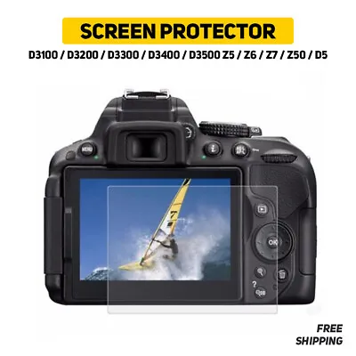 Tempered Glass Screen Protector For Nikon D3500 D3300 D3400 D5300 P900 Z5 Z6 Z50 • $11.20