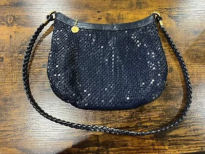 Vintage Metal Mesh Purse Blue W/ Gold Accents La Regale Ltd. • $14.99