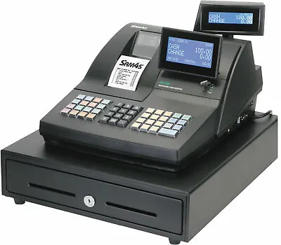 *SAM4S Cash Register Till NR520R - Brand New - Twin Roll Thermal Printer* • £469