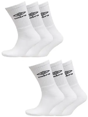 Umbro 5 Pack Socks Sports Socks Running Socks White Socks Casual Gym Socks • £8.99