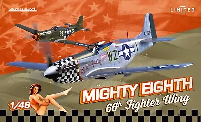 Eduard 11174 NA P-51D Mustang Mighty Eighth 66th Fighter Wing 1:48 Model Kit • £34.99