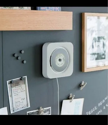 MUJI CD Player Wall Mounted CPD-4 Radio Audio FM Remote Control Mountable White • $135