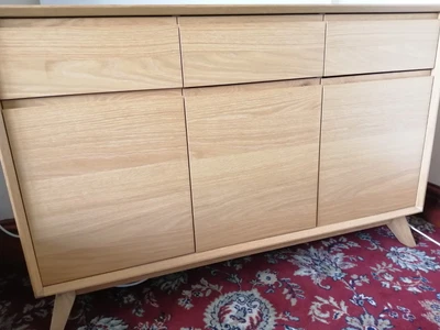 £126 • Buy John Lewis Oak Veneered Sideboard. Excellent Condition. 122cm Long X 40cm Wide