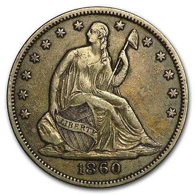 1860-O Liberty Seated Half Dollar XF • $256.67