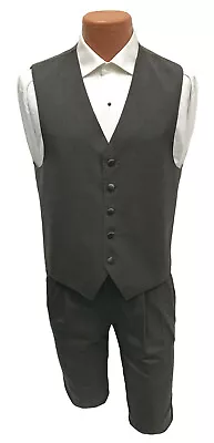 Men's Brown Calvin Klein Tuxedo Suit Vest Fullback Church Wedding Groom Medium M • $3.59