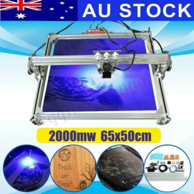 $233 • Buy 2000MW 65*50cm Laser Engraving Engraver Logo Carver Marking Printer Cutter
