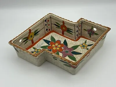 Mid Century Modern Japanese Hand Painted Ceramic Planter Bowl • $22.50