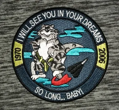 SO LONG...BABY! US Navy F-14 FIGHTER JET NAVY TOMCAT Military Patch • $11.92