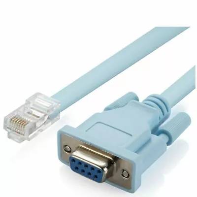 £4.49 • Buy DB 9Pin RS232 Serial To RJ45 CAT5 Ethernet Adapter LAN Console Cable CiscoRouter