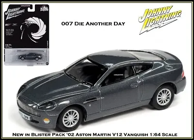 Johnny Lightning James Bond '02 Aston Martin V12 Vanquish 1:64th Diecast JLPC001 • $6.95