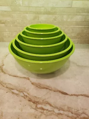 Melange Kitchen 6 Piece Melamine Mixing Bowl Set - Nesting - Green • $5.95