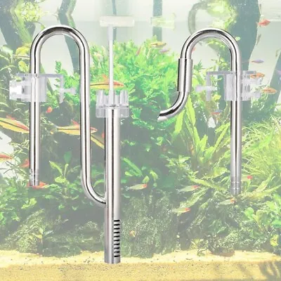 Inflow Outflow Lily Pipe For Aquarium Filter Planted Tank Stainless Steel Metal • £28.79