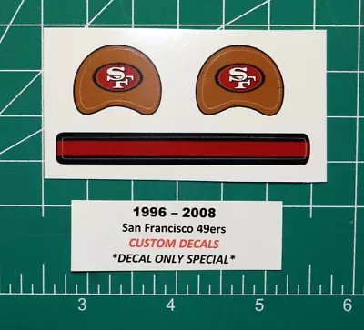 1996-2008 San Francisco 49ers Football Gumball Helmets *DIECUT DECALS ONLY* Mini • $2