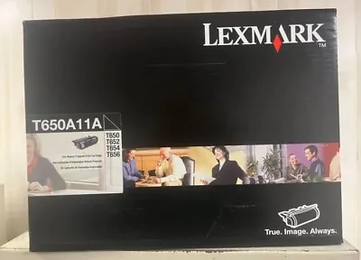 Genuine Lexmark T650A11A Black Toner Print Cartridge T650 T652 T654 656 Open Box • $59