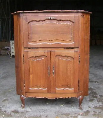 Louis Xv Style French Carved Oak Corner Drinks Cabinet (svcc1) • £425