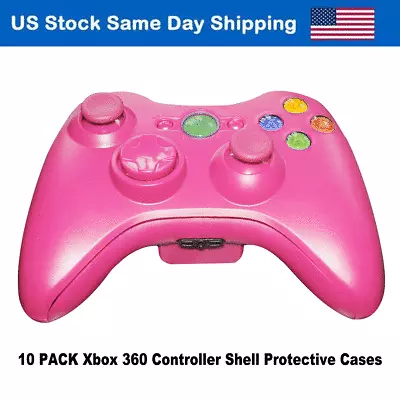 $19.99 • Buy Pink Shell Case Parts Button Screws Cover For Xbox 360 Gamepad Controller 10PACK