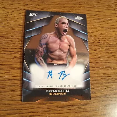 2024 Bryan Battle Topps Chrome UFC Chrome Veteran Auto CVA-BBA  • $49.99