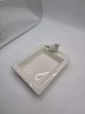 White Ceramic Bird Soap Dish • £8