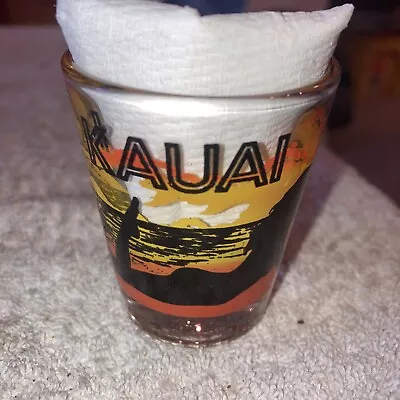 Vintage Shot Glass Souvenir Kauai Surfer Girls • $5.33