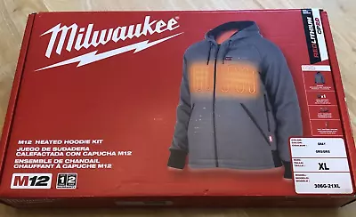 Milwaukee  306G-21Xl M12 Heated Hoodie Kit  Gray XL Open Box New Never Worn Read • $139.95