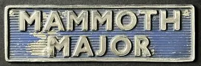 Mammoth Major Aec Lorry Wagon Tanker Truck Commercial Badge Emblem Insignia • $60.62