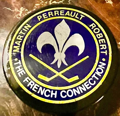 $99 • Buy The French Connection SIGNED Puck “Rick Martin” Rene Robert”