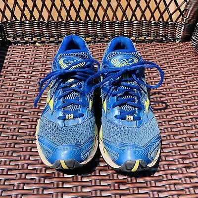 Mizuno Wave Creation 12 Womens Size 8 Blue And Yellow Running Shoes • $20