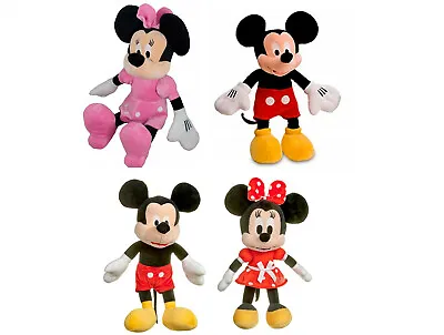 New Official 15  21  Disney Mickey Mouse Minnie Mouse Soft Plush Toys • £12.99