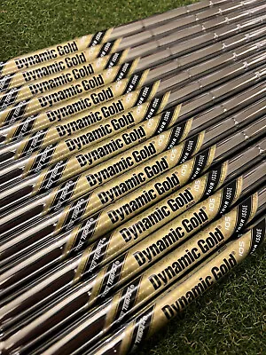 NEW True Temper Dynamic Gold 105 Tour Issue Iron Shaft Set - .355 Taper Tip • $315