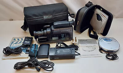 Faulty - Ferguson VHS-C Camcorder FC25 + Acessories & Hitachi DA-P30 Disc Player • $31.02