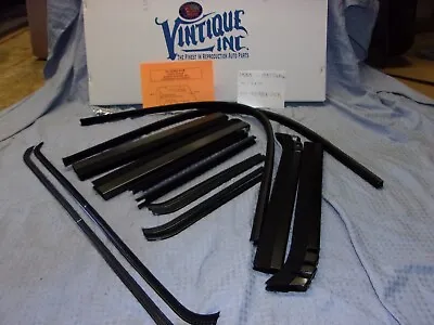 1935 1936 1937 Ford Truck Door Window Channel Kit With Felt Strips • $262.87