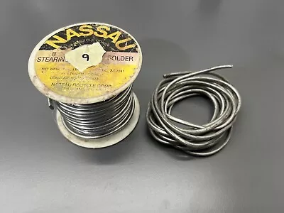 Vintage Nassau B Stearine Core Lg Dia. Solder - Spec: At 7241 - 4lb 7.3oz • $55