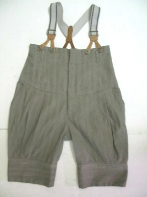 $59.99 • Buy DIESEL INDUSTRIES Italy High Waist Suspender Shorts Size EU 28/ XS   