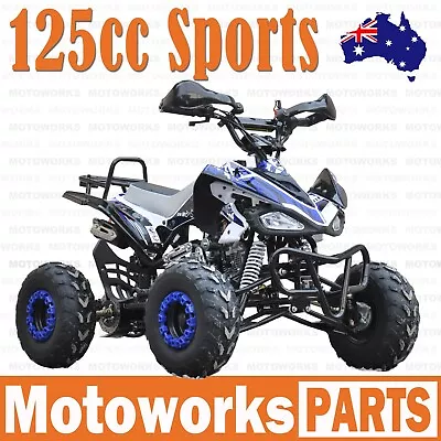 125CC SPORTS SEMI AUTO ATV QUAD Dirt Bike Gokart 4 Wheeler Buggy Kids Blue • $1149