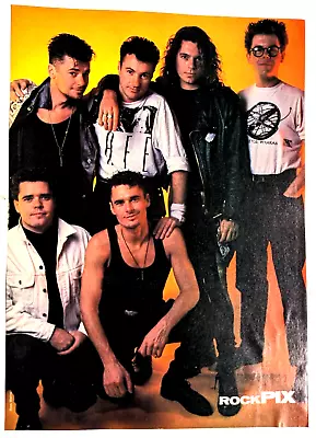 Inxs / Michael Hutchence / Band Magazine Full Page Pinup Poster Clipping  • $12.99