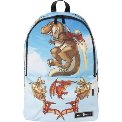 Space Junk 18.5  Dinomite Dinosaur Backpack School Book Bag W Laptop Sleeve NEW • $11.99