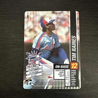 2002 Mlb Showdown Tim Raines Super Season Pennant Run #125 Montreal Expos • $2.99